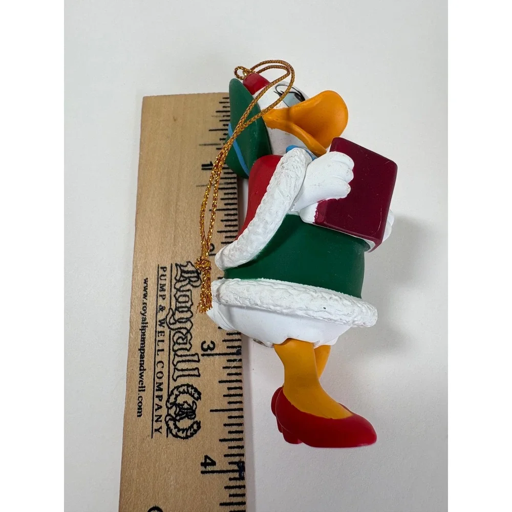Disney Daisy Duck Caroling Christmas Ornament Vintage Holiday Figurine with Box